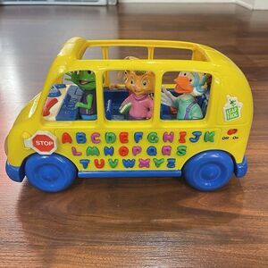 2001 Leap Frog FUN & LEARN Phonics Bus‎ TALKING A-Z Letters Figures Music Lights